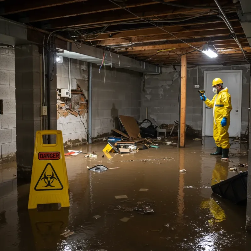 Flooded Basement Electrical Hazard in Fort Polk South, LA Property